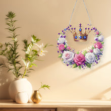Load image into Gallery viewer, Acrylic Special Shape Carnival Wreath DIY Diamond Art Pendant Kit for Art Crafts
