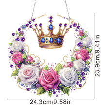 Load image into Gallery viewer, Acrylic Special Shape Carnival Wreath DIY Diamond Art Pendant Kit for Art Crafts
