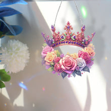 Load image into Gallery viewer, Acrylic Special Shape Carnival Wreath DIY Diamond Art Pendant Kit for Art Crafts

