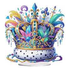 Load image into Gallery viewer, Acrylic Special Shape Carnival Crown Diamond Painting Desktop Ornaments
