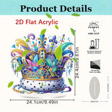 Load image into Gallery viewer, Acrylic Special Shape Carnival Crown Diamond Painting Desktop Ornaments
