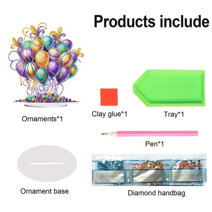 Acrylic Special Shape Carnival Balloons Diamond Painting Desktop Ornaments