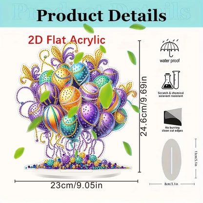 Acrylic Special Shape Carnival Balloons Diamond Painting Desktop Ornaments