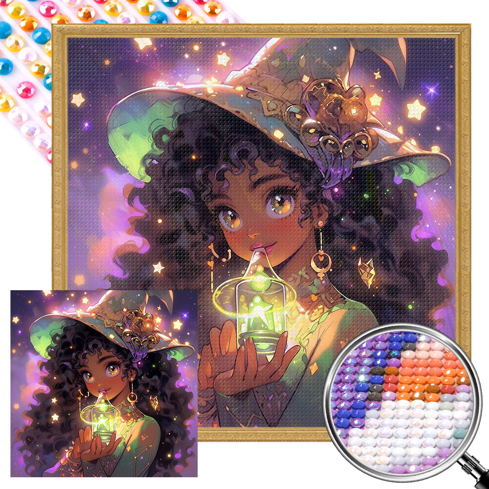 AB Diamond Painting - Full Round - Potion Witch (40*40CM)