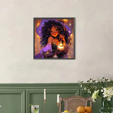 Load image into Gallery viewer, AB Diamond Painting - Full Round - Mysterious Witch (40*40CM)
