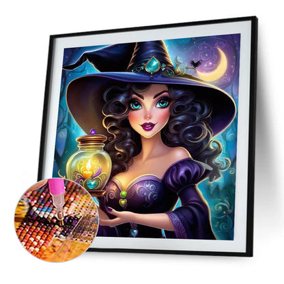 AB Diamond Painting - Full Round - Mysterious Witch (40*40CM)