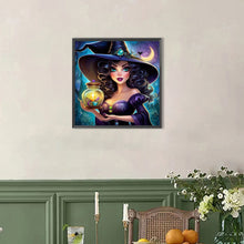 Load image into Gallery viewer, AB Diamond Painting - Full Round - Mysterious Witch (40*40CM)
