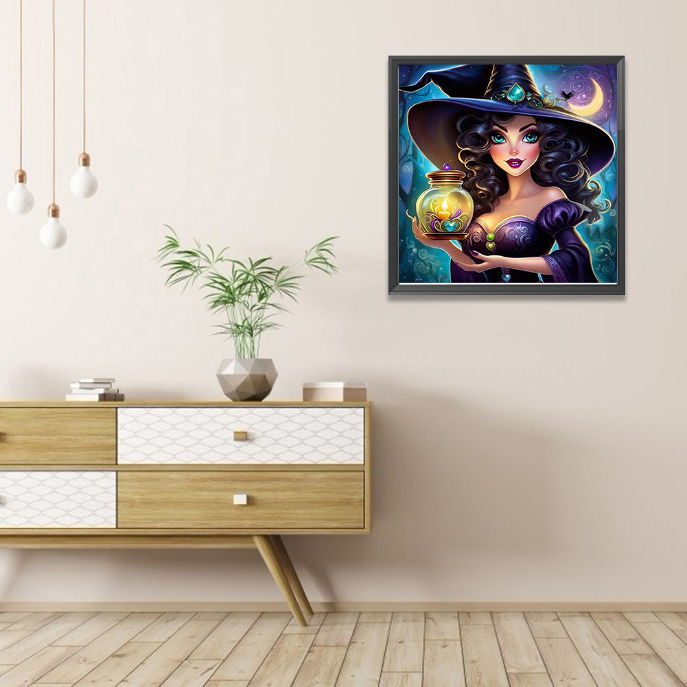 AB Diamond Painting - Full Round - Mysterious Witch (40*40CM)