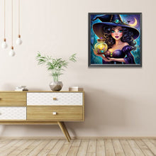 Load image into Gallery viewer, AB Diamond Painting - Full Round - Mysterious Witch (40*40CM)
