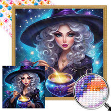 Load image into Gallery viewer, AB Diamond Painting - Full Round - Mysterious Witch (40*40CM)
