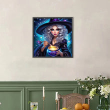 Load image into Gallery viewer, AB Diamond Painting - Full Round - Mysterious Witch (40*40CM)
