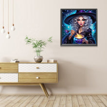 Load image into Gallery viewer, AB Diamond Painting - Full Round - Mysterious Witch (40*40CM)
