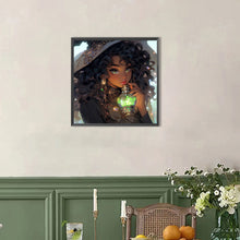 Load image into Gallery viewer, AB Diamond Painting - Full Round - Mysterious Witch (40*40CM)
