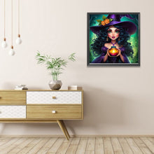 Load image into Gallery viewer, AB Diamond Painting - Full Round - Mysterious Witch (40*40CM)
