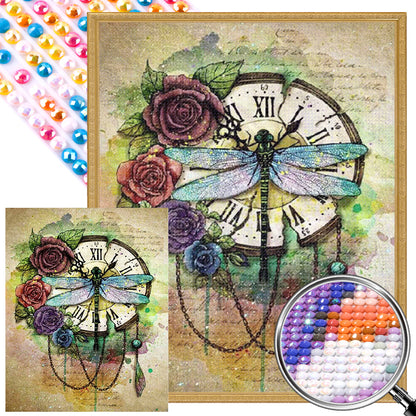 AB Diamond Painting - Full Round - Vintage Clock (40*50CM)