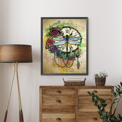 AB Diamond Painting - Full Round - Vintage Clock (40*50CM)