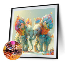 Load image into Gallery viewer, Diamond Painting - Full Round - Double elephants (40*40CM)
