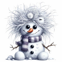 Load image into Gallery viewer, Diamond Painting - Full Round - Winter snowman (30*30CM)
