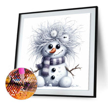 Load image into Gallery viewer, Diamond Painting - Full Round - Winter snowman (30*30CM)
