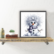Load image into Gallery viewer, Diamond Painting - Full Round - Winter snowman (30*30CM)
