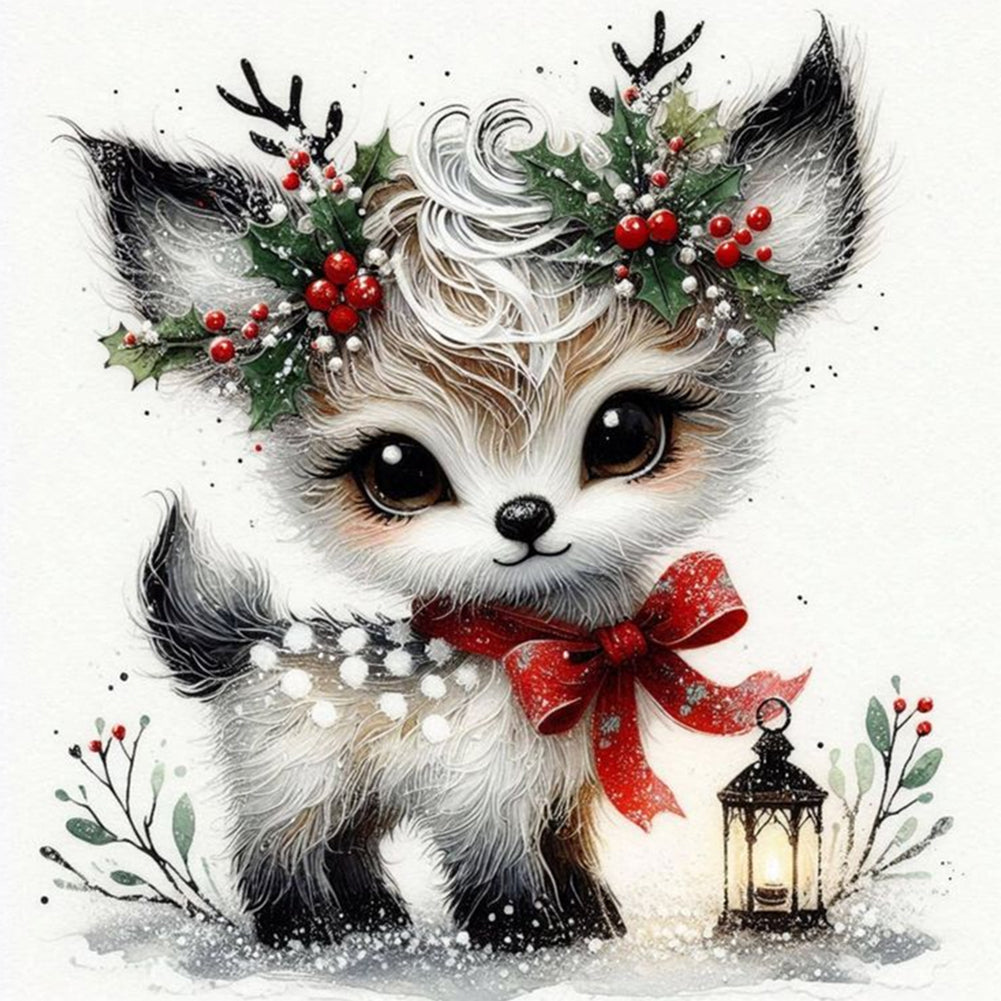 Diamond Painting - Full Round - Winter elk (30*30CM)