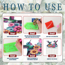 Load image into Gallery viewer, Hummingbird Diamond Painting Magnetic Fridge Calendar To-do List Calendar
