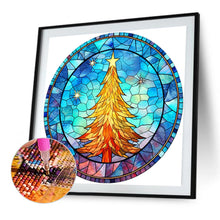 Load image into Gallery viewer, AB Diamond Painting - Full Round - Christmas Tree Glass Art (40*40CM)

