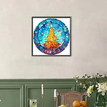 Load image into Gallery viewer, AB Diamond Painting - Full Round - Christmas Tree Glass Art (40*40CM)
