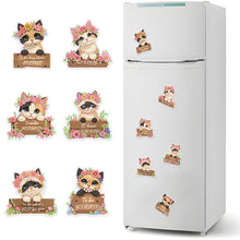 Load image into Gallery viewer, 6Pcs Kittens Diamond Painting Fridge Magnet Diamond Art Magnets Decals for Decor
