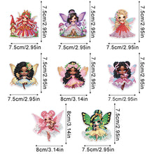 Load image into Gallery viewer, 6Pcs Fairy Diamond Painting Fridge Magnet Diamond Art Magnets Decals for Decor
