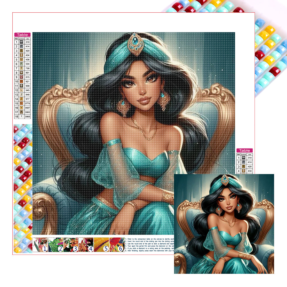 Diamond Painting - Full Square - Princess Jasmine (40*40CM)