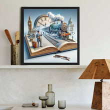 Load image into Gallery viewer, Diamond Painting - Full Round - Time Train (40*40CM)

