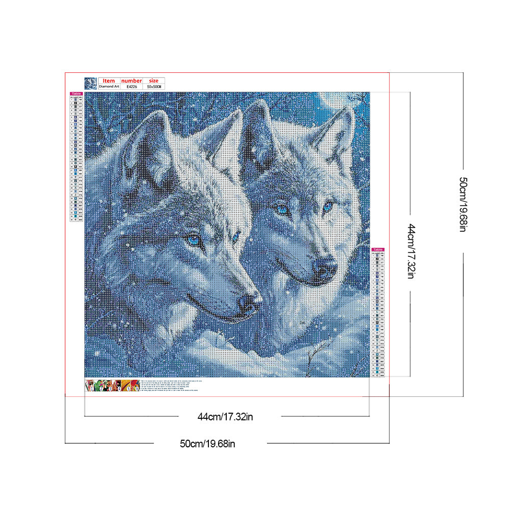 Diamond Painting - Full Round - Wolf (50*50CM)