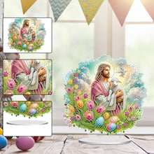 Load image into Gallery viewer, Acrylic Special Shape Jesus Lamb Diamond Painting Desktop Decors for Adults
