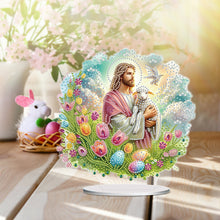 Load image into Gallery viewer, Acrylic Special Shape Jesus Lamb Diamond Painting Desktop Decors for Adults
