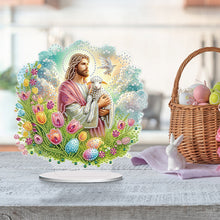 Load image into Gallery viewer, Acrylic Special Shape Jesus Lamb Diamond Painting Desktop Decors for Adults
