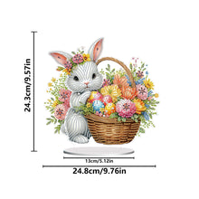 Load image into Gallery viewer, Acrylic Special Shape Easter Bunny Diamond Painting Desktop Decors for Adults
