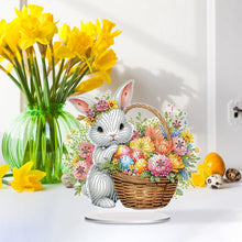 Load image into Gallery viewer, Acrylic Special Shape Easter Bunny Diamond Painting Desktop Decors for Adults
