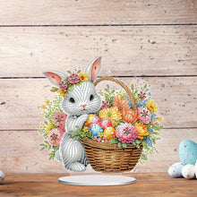 Load image into Gallery viewer, Acrylic Special Shape Easter Bunny Diamond Painting Desktop Decors for Adults
