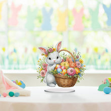 Load image into Gallery viewer, Acrylic Special Shape Easter Bunny Diamond Painting Desktop Decors for Adults
