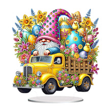 Load image into Gallery viewer, Acrylic Special Shape Easter Gnome Car Diamond Painting Desktop Decoration
