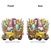 Load image into Gallery viewer, Acrylic Special Shape Easter Gnome Car Diamond Painting Desktop Decoration
