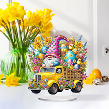 Load image into Gallery viewer, Acrylic Special Shape Easter Gnome Car Diamond Painting Desktop Decoration
