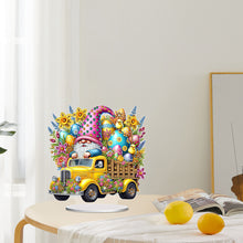 Load image into Gallery viewer, Acrylic Special Shape Easter Gnome Car Diamond Painting Desktop Decoration
