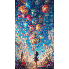 Load image into Gallery viewer, Diamond Painting - Full Round - Balloon girl (40*70CM)
