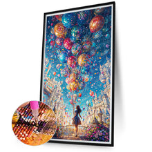 Load image into Gallery viewer, Diamond Painting - Full Round - Balloon girl (40*70CM)
