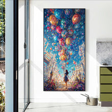 Load image into Gallery viewer, Diamond Painting - Full Round - Balloon girl (40*70CM)
