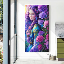 Load image into Gallery viewer, Diamond Painting - Full Round - Purple girl (40*70CM)
