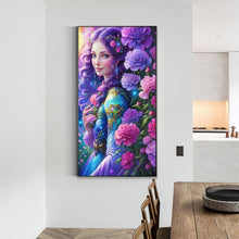 Load image into Gallery viewer, Diamond Painting - Full Round - Purple girl (40*70CM)
