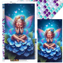 Load image into Gallery viewer, Diamond Painting - Full Round - Little girl in the flower (40*70CM)
